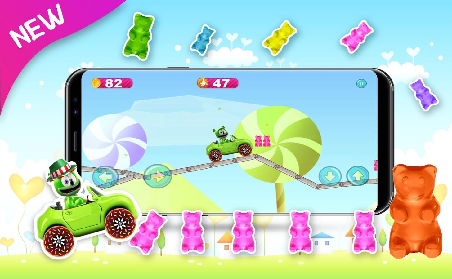 Candy Gummy Bear Climber截图1