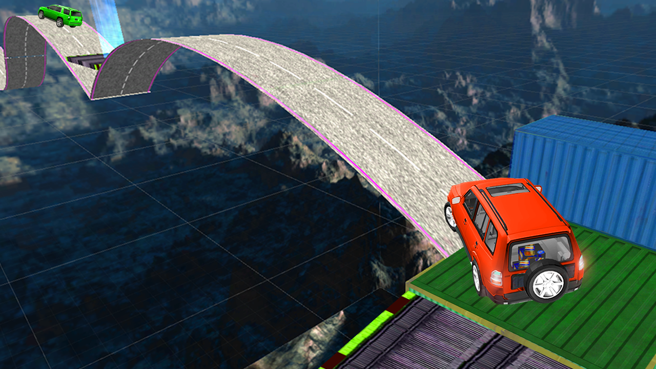 Prado Drive Mid Air Ramps: Sky Tracks 3D Game截图5