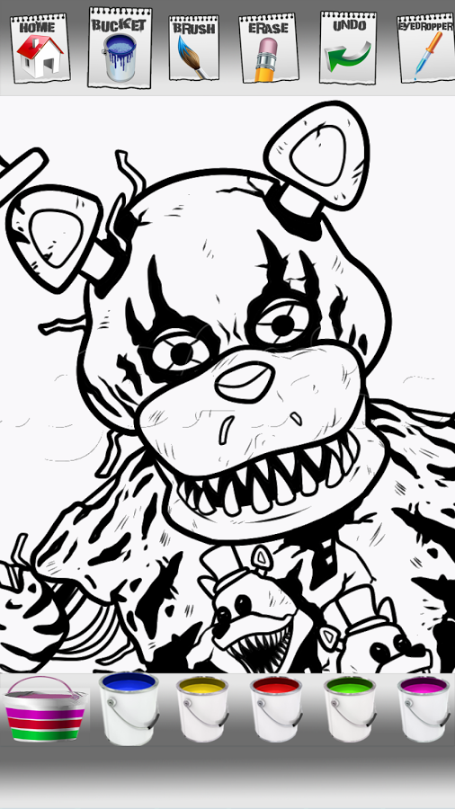 Five nights coloring book game截图1