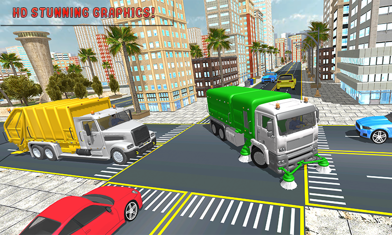 Trash Truck Simulator 2018截图1