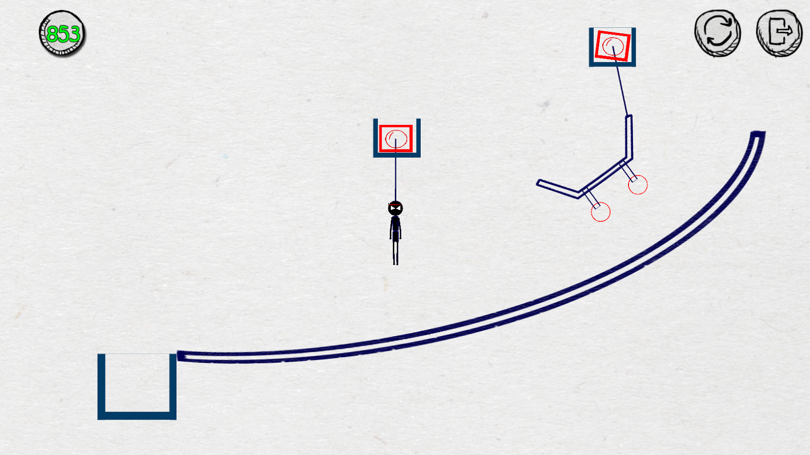 Brain It On - Stickman Physics Puzzles截图2