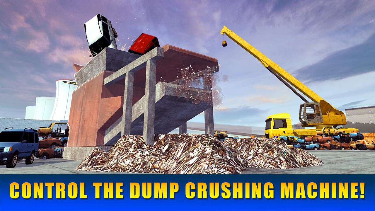 Car Crushing Junk Truck Sim 3D截图1