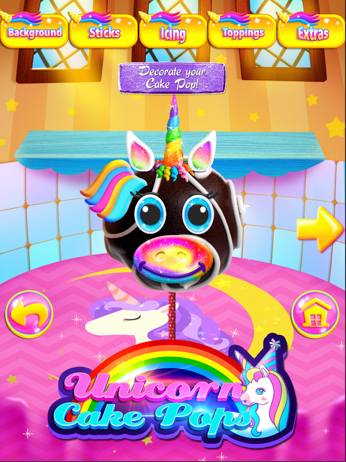 Unicorn Food - Rainbow Cake Pops Kids FREE截图2