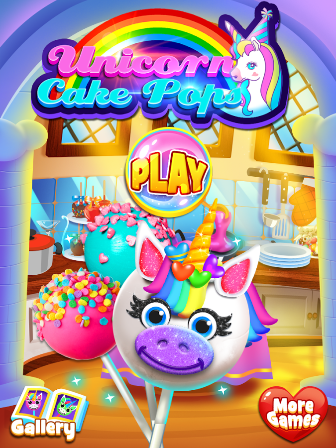 Unicorn Food - Rainbow Cake Pops Kids FREE截图4