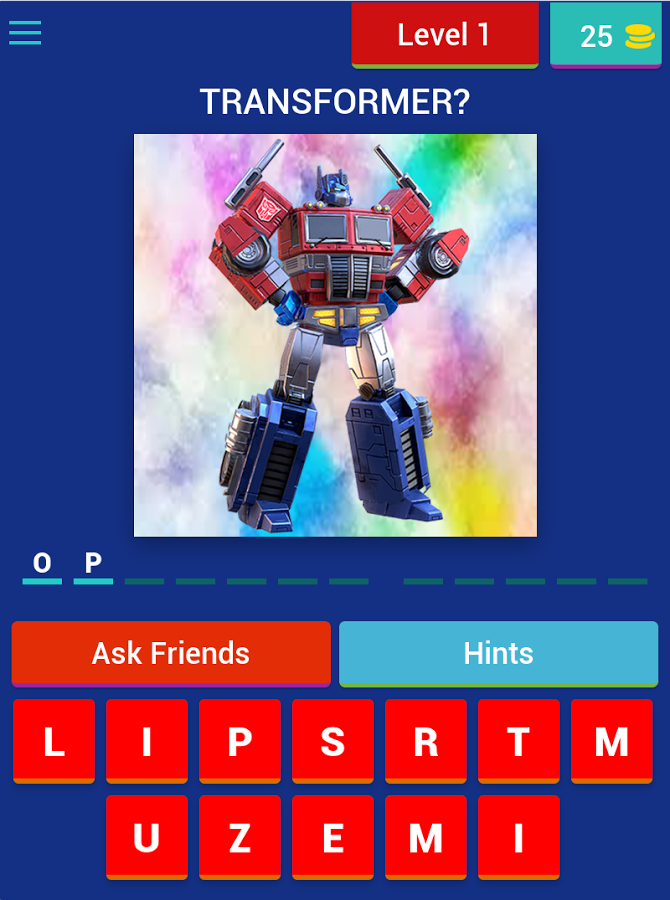 GUESS THE TRANSFORMERS截图4