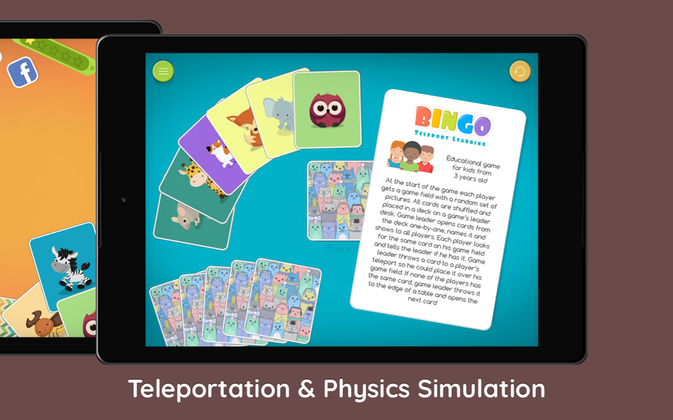 Teleport Learning - Bingo! cards game for kids截图1