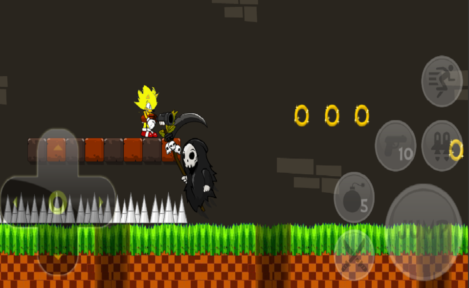 Super Sonic 3 & DarkNight Shadow Smash Platformer截图1