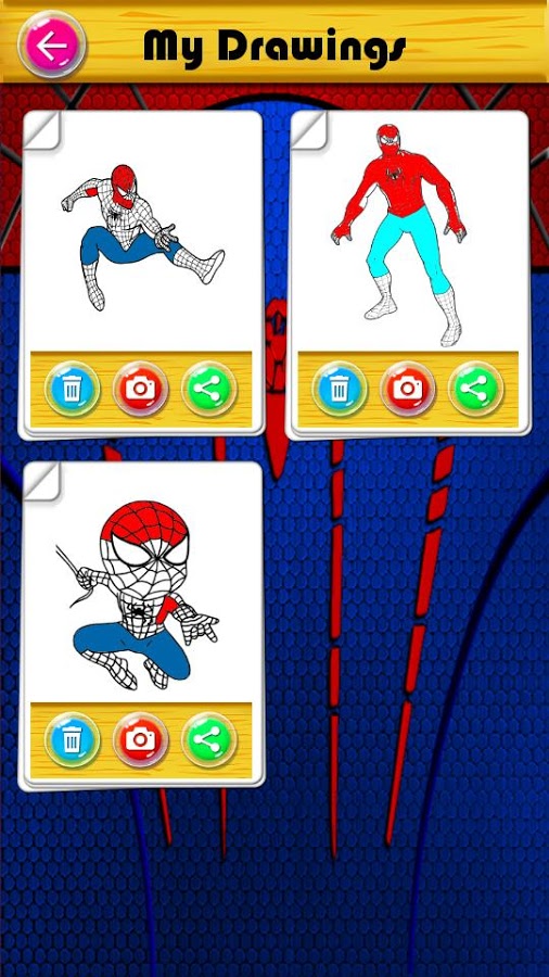 The amazing spider hero Coloring Book截图5