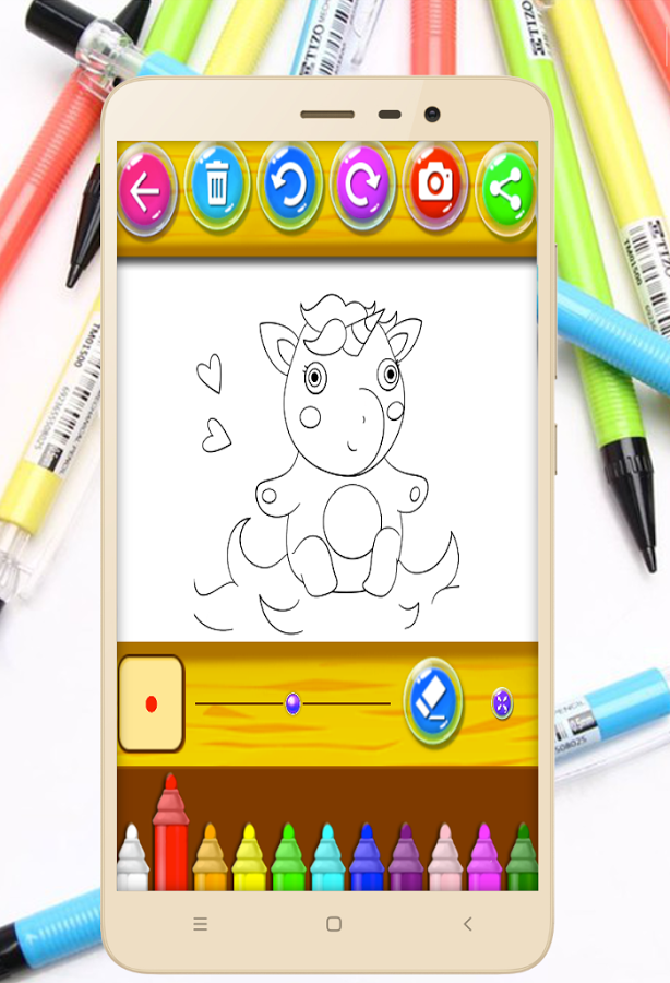 Coloring Unicorn Pony Page截图2