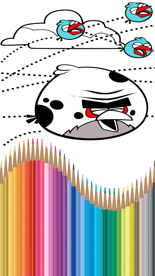 Kids Coloring Book For Angry Birds截图1