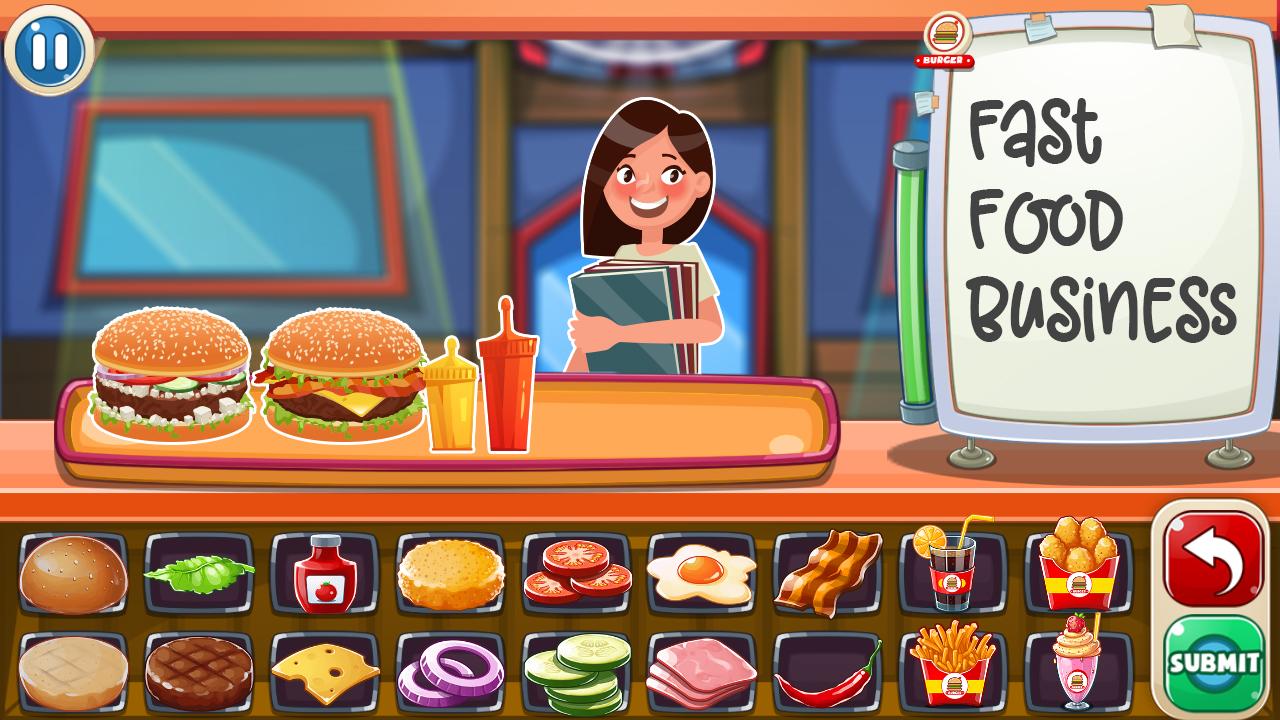 Burger Coo-King: A Fun Restaurant Chef Game截图2