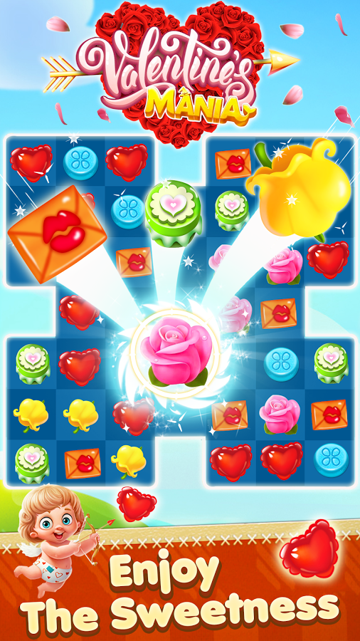 Valentine Mania - Match 3 Puzzle截图1