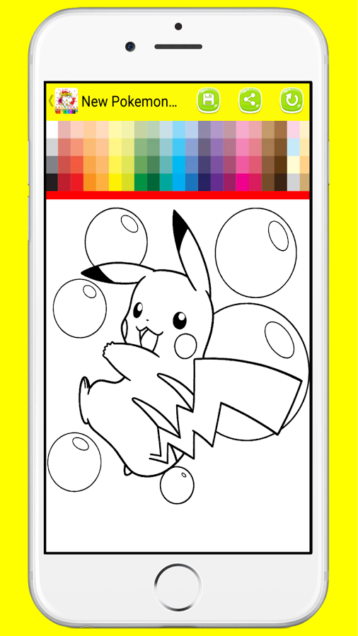 Pokemon Character Coloring Book for Children截图1