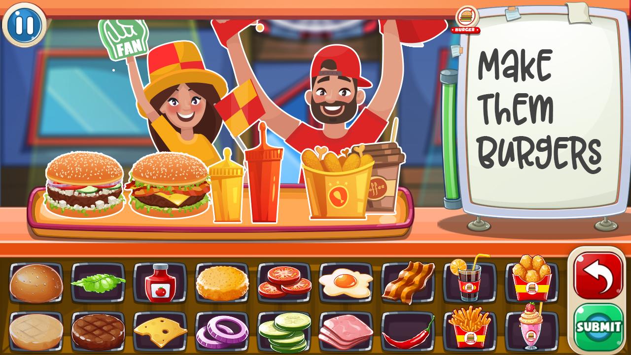 Burger Coo-King: A Fun Restaurant Chef Game截图4