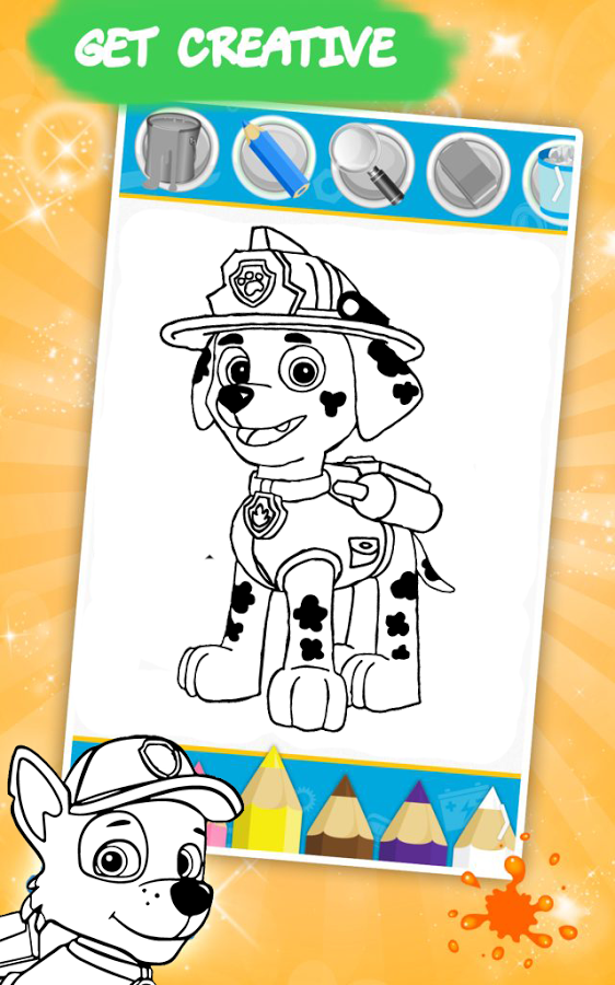 Patrol Coloring Book Game截图4