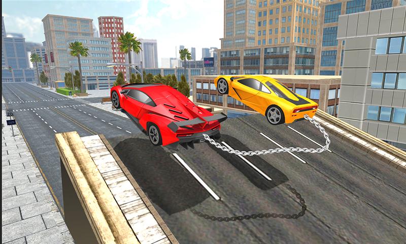 Impossible Chained Cars Match截图4