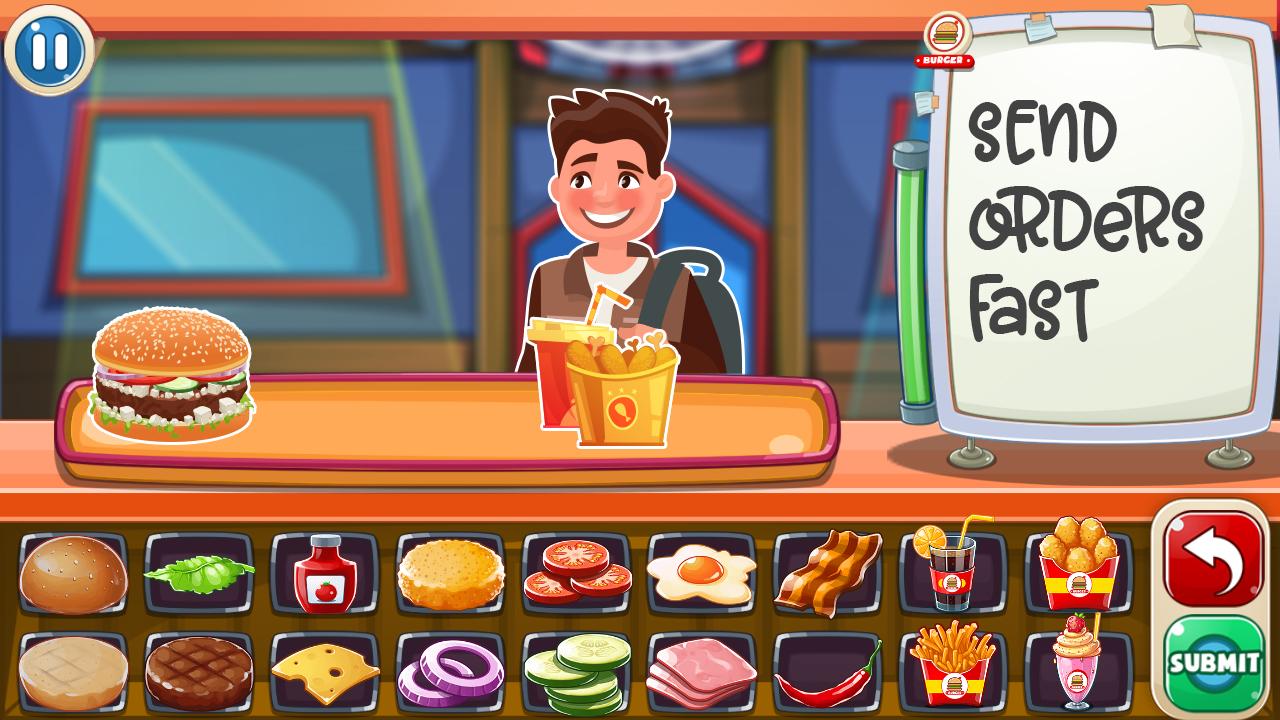 Burger Coo-King: A Fun Restaurant Chef Game截图3