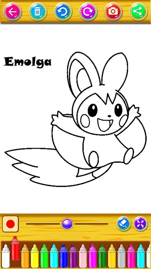 Learn to color Pokemo for kids截图1