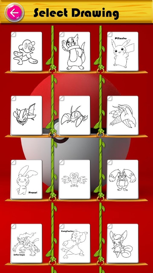 Learn to color Pokemo for kids截图3