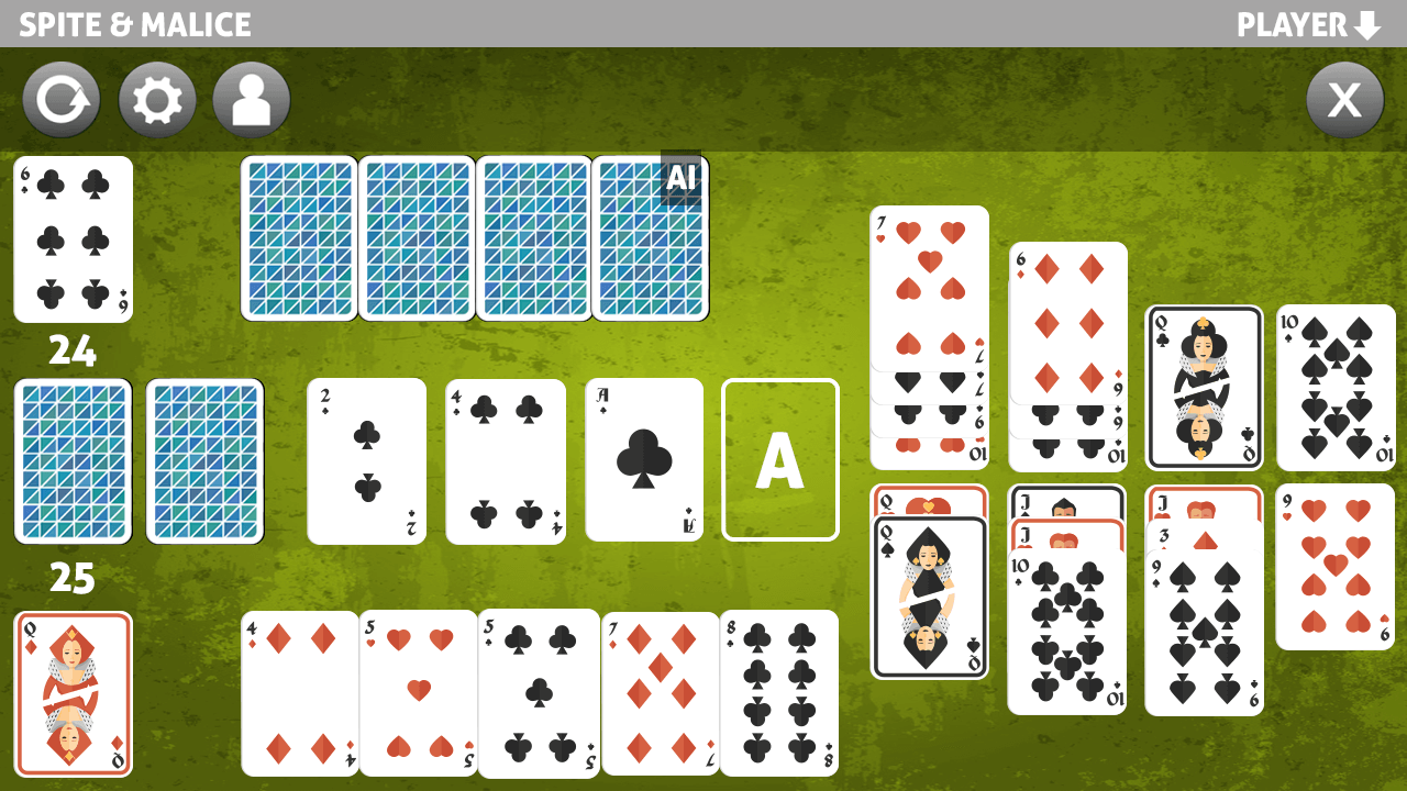 spite and malice card game截图5