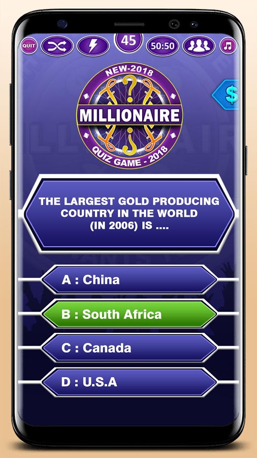 Millionaire 2018 Quiz - Who Wants to Be a Rich?截图5