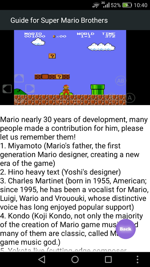 Guide for Super Mario Brothers截图1