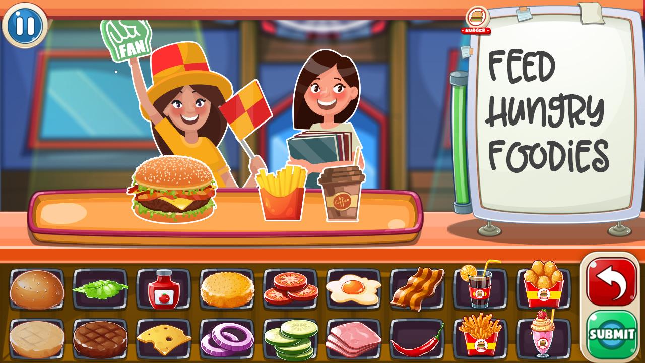 Burger Coo-King: A Fun Restaurant Chef Game截图5