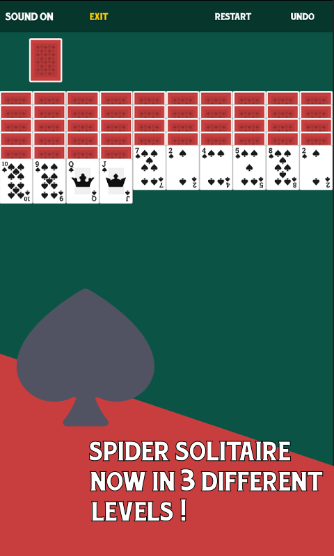 Spider Solitaire Free Card Game截图3