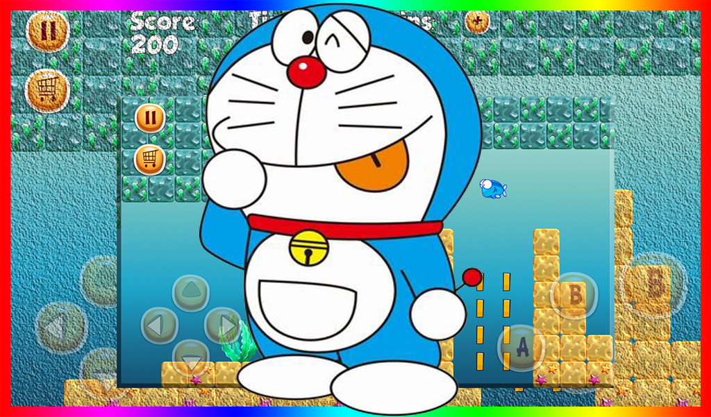 Super Adventure of Doramon Runing game city截图3