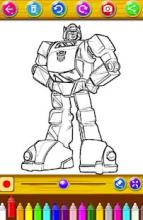 Robot Transform Coloring Pages games free截图4