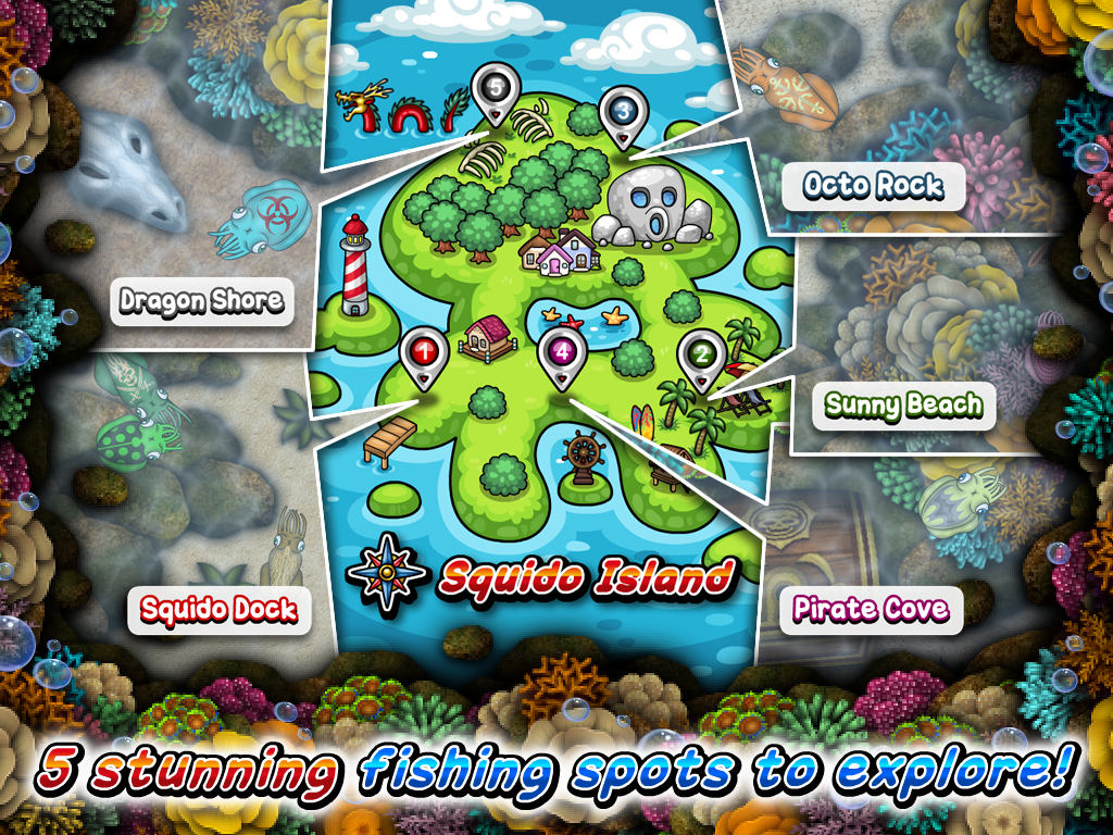 Pocket Squid Fishing截图2