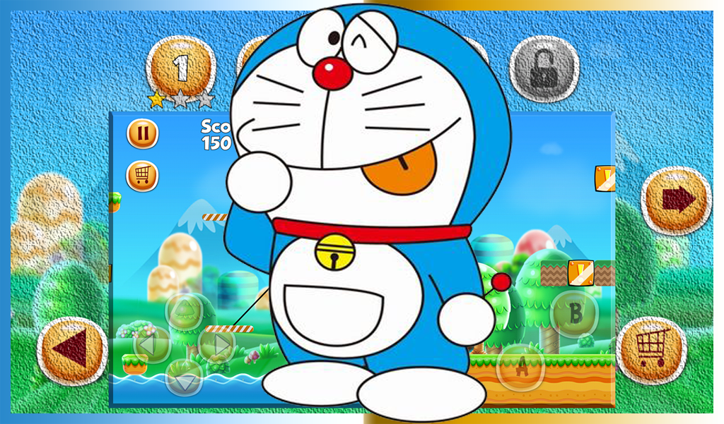 Super Adventure of Doramon Runing game city截图1