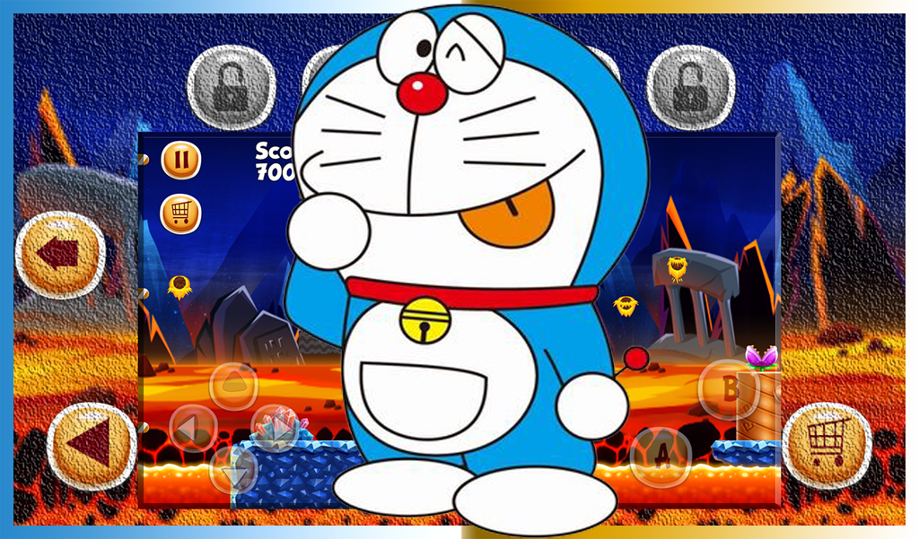 Super Adventure of Doramon Runing game city截图2