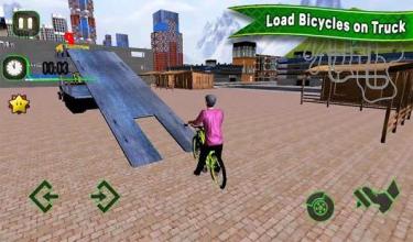 Bicycle Transport Truck Simulator 3D截图5