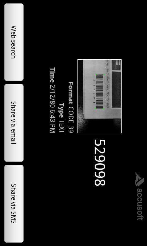 Accusoft Barcode Scanner截图4