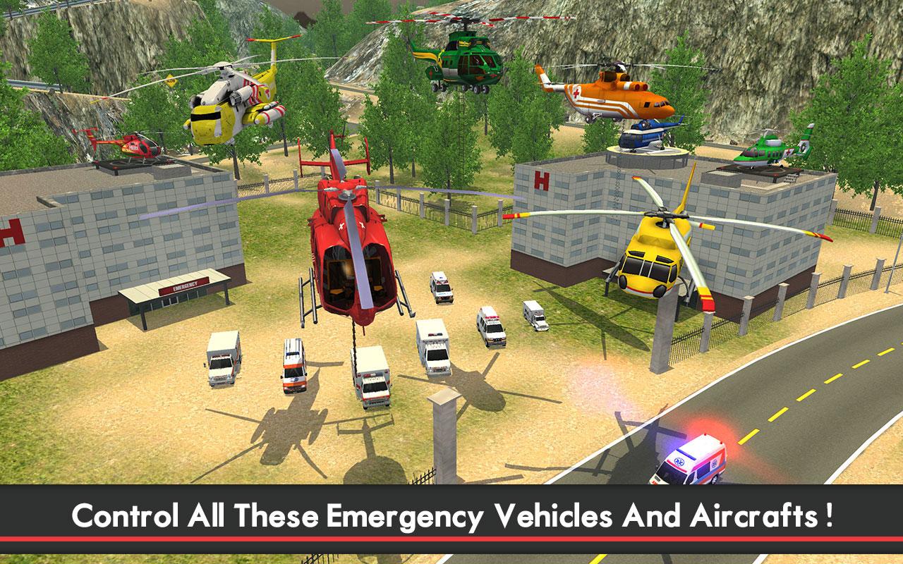 Ambulance & Helicopter SIM 2截图2