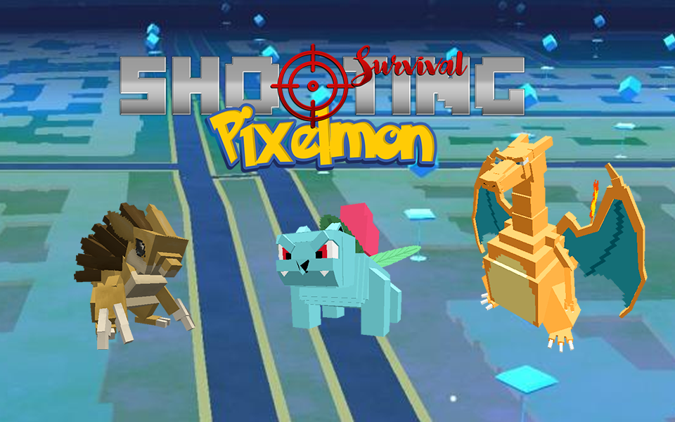 Shooting Pixelmon Survival截图1