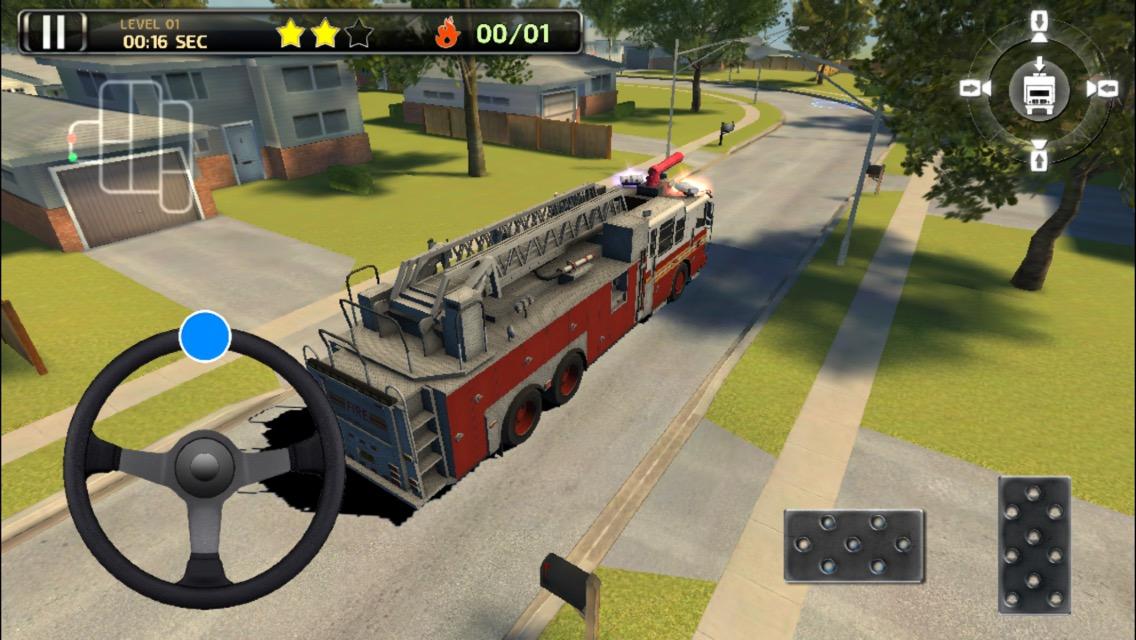 Fire Truck Simulator 3D Parking Games 2017截图3