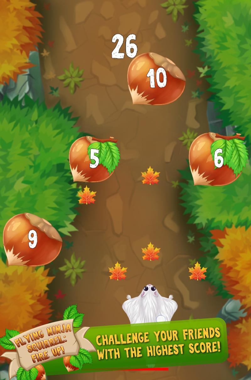 Flying Ninja Squirrel: Fire Up!截图4