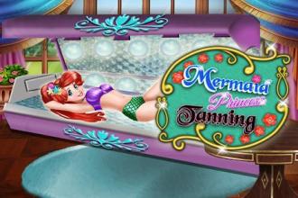 Mermaid Princess Tanning Solarium - Girl Game截图2