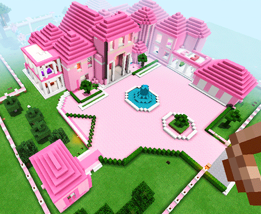 Pink dollhouse games map for MCPE roblox ed.截图5