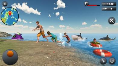 Underwater Bull Shark Attack Sniper Hunter Game截图1