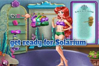 Mermaid Princess Tanning Solarium - Girl Game截图3