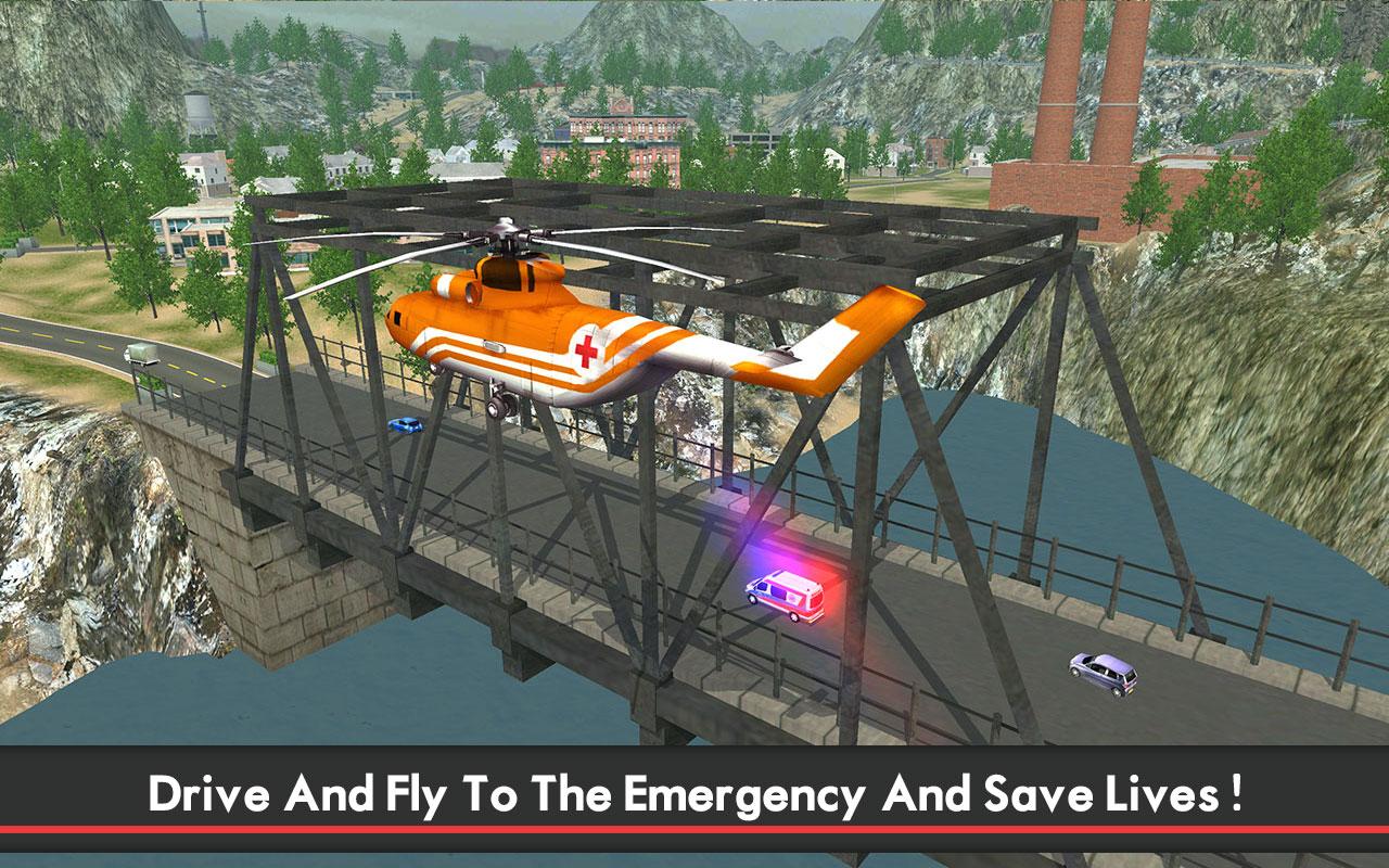 Ambulance & Helicopter SIM 2截图3