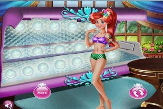 Mermaid Princess Tanning Solarium - Girl Game截图1