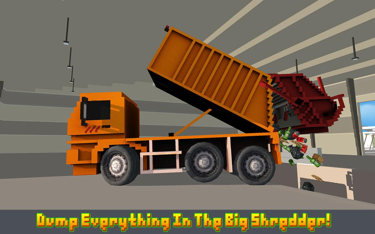 Mr. Blocky Garbage Man SIM截图3