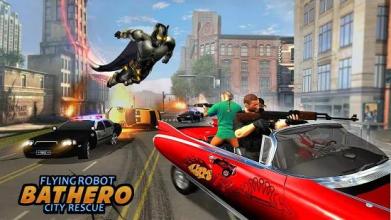 Flying Robot Bat Hero City Rescue截图2