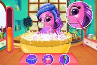 Pink Baby Pony MakeUp & Care Game截图5