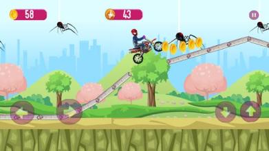 Spiderman Motorbike Cross截图4