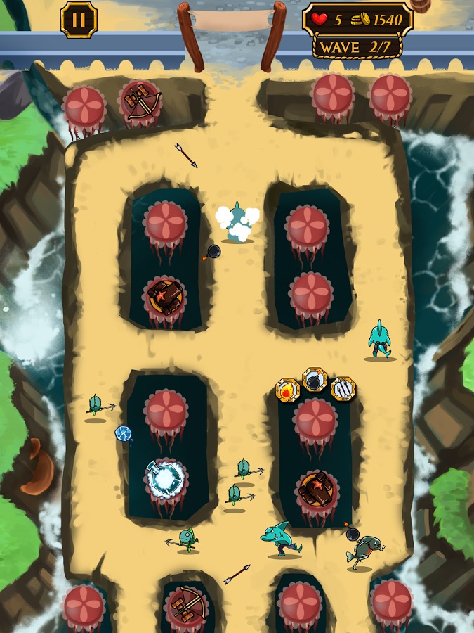 Tower defense : Fish attack截图2